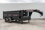 PJ Trailers 14'x83" 18k GN Low Pro Dump Trailer w/ 4' Sides (DX) Stock #87692 - Thumbnail 4