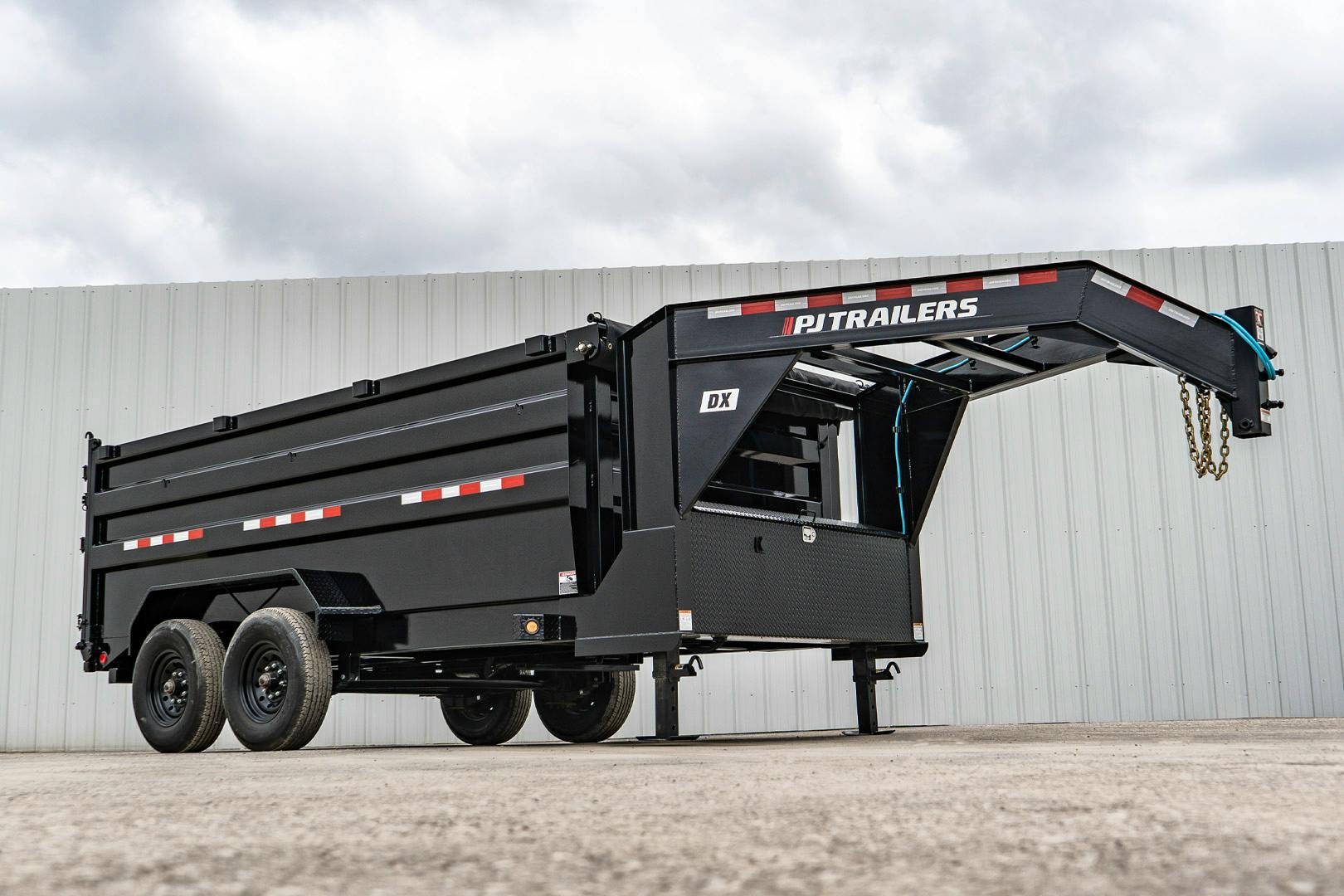 PJ Trailers 14'x83" 18k GN Low Pro Dump Trailer w/ 4' Sides (DX) - Stock #87692 - Image 6 of 34