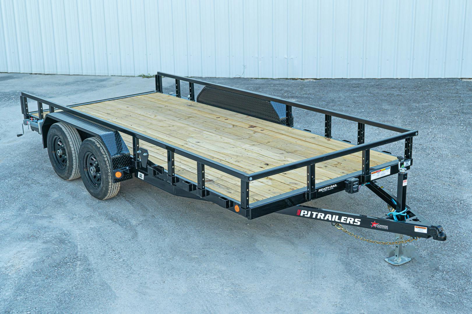 PJ Trailers 16'x83" Tandem Axle 4" Channel Utility Trailer (UL) - Stock #87695 - Image 1 of 17