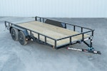 PJ Trailers 16'x83" Tandem Axle 4" Channel Utility Trailer (UL) Stock #87695 - Thumbnail 1