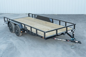 PJ Trailers 16'x83" Tandem Axle 4" Channel Utility Trailer (UL)