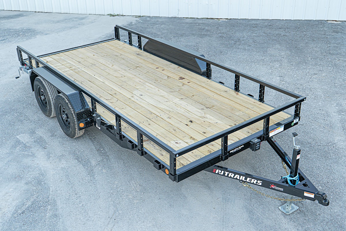 PJ Trailers 16'x83" Tandem Axle 4" Channel Utility Trailer (UL) - Stock #87695 - Image 4 of 17 PJ Trailers 16'x83" Tandem Axle 4" Channel Utility Trailer (UL) - Stock #87695 - Image 4 of 17