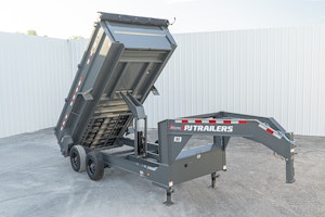 PJ Trailers 16'x83" Gooseneck HD Low Pro Dump Trailer w/ 3' Sides (DE)