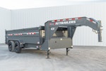 PJ Trailers 16'x83" Gooseneck HD Low Pro Dump Trailer w/ 3' Sides (DE) Stock #87696 - Thumbnail 4