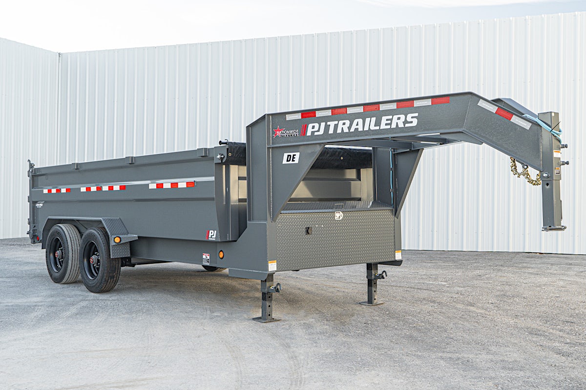 PJ Trailers 16'x83" Gooseneck HD Low Pro Dump Trailer w/ 3' Sides (DE) - Stock #87696 - Image 4 of 32 PJ Trailers 16'x83" Gooseneck HD Low Pro Dump Trailer w/ 3' Sides (DE) - Stock #87696 - Image 4 of 32