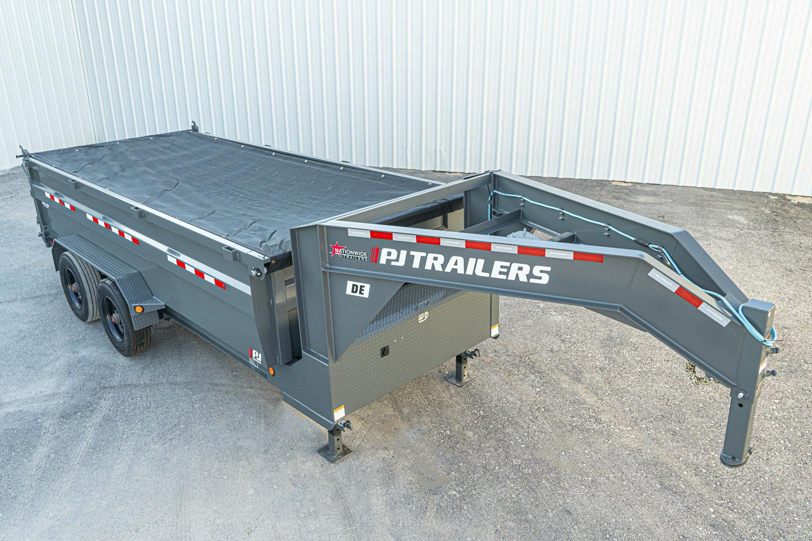 PJ Trailers 16'x83" Gooseneck HD Low Pro Dump Trailer w/ 3' Sides (DE) - Stock #87696 - Image 8 of 32