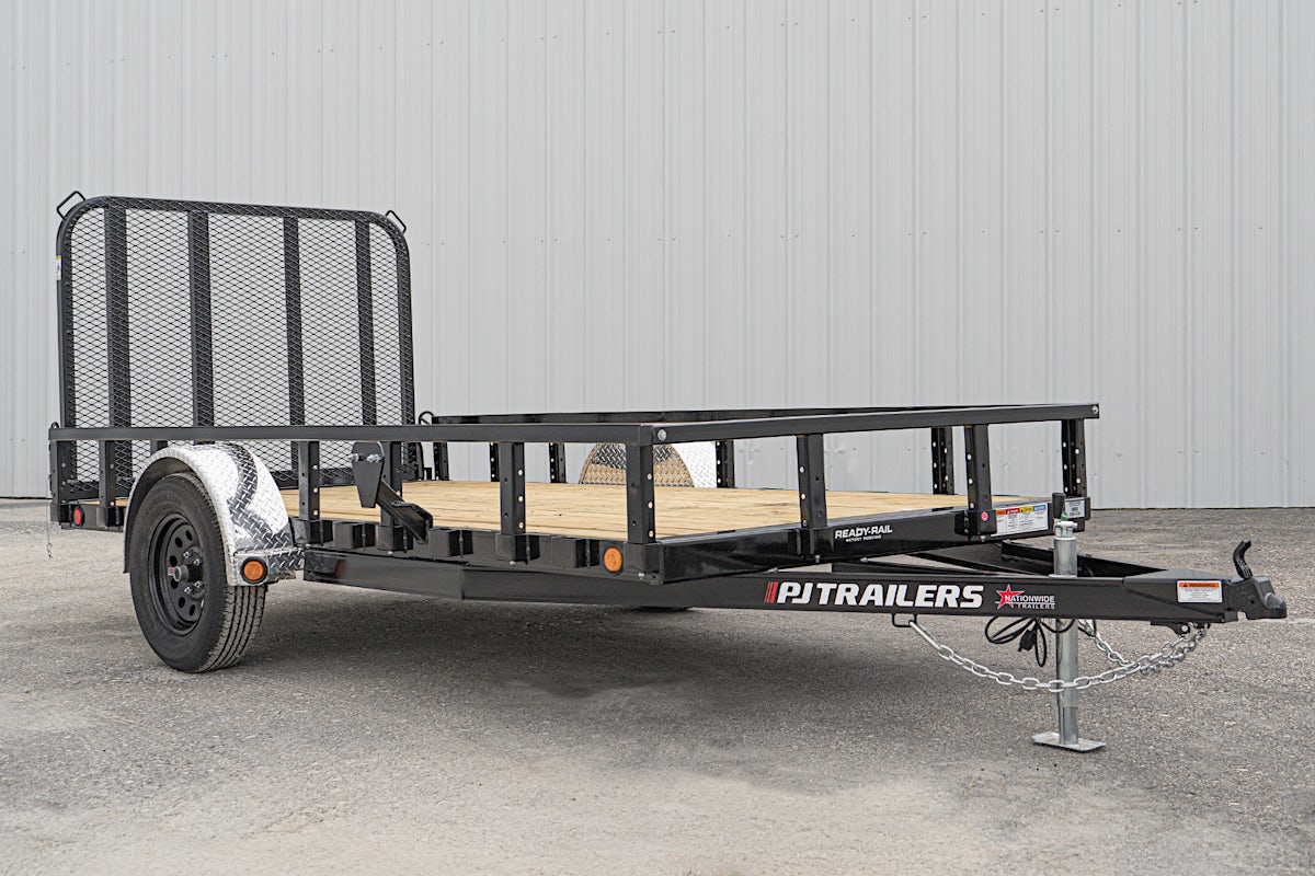 PJ Trailers 14'x72" Single Axle 4" Channel Utility Trailer (U2) - Stock #87698 - Image 3 of 17 PJ Trailers 14'x72" Single Axle 4" Channel Utility Trailer (U2) - Stock #87698 - Image 3 of 17