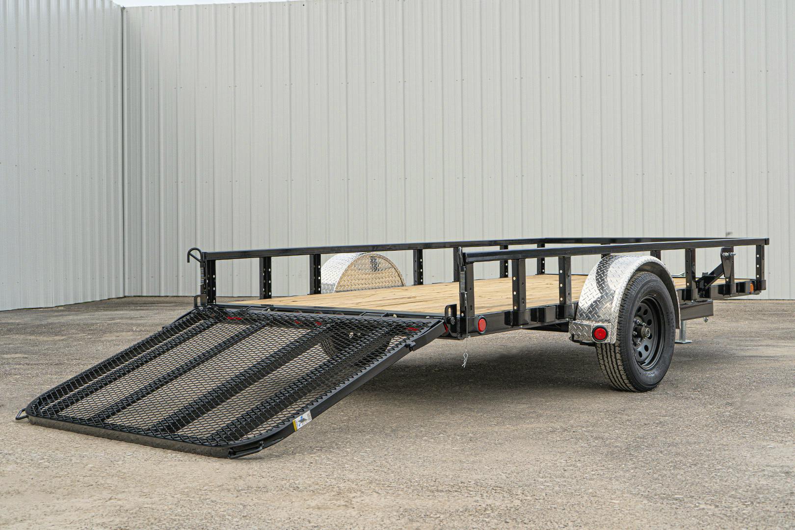 PJ Trailers 14'x72" Single Axle 4" Channel Utility Trailer (U2) - Stock #87698 - Image 17 of 17