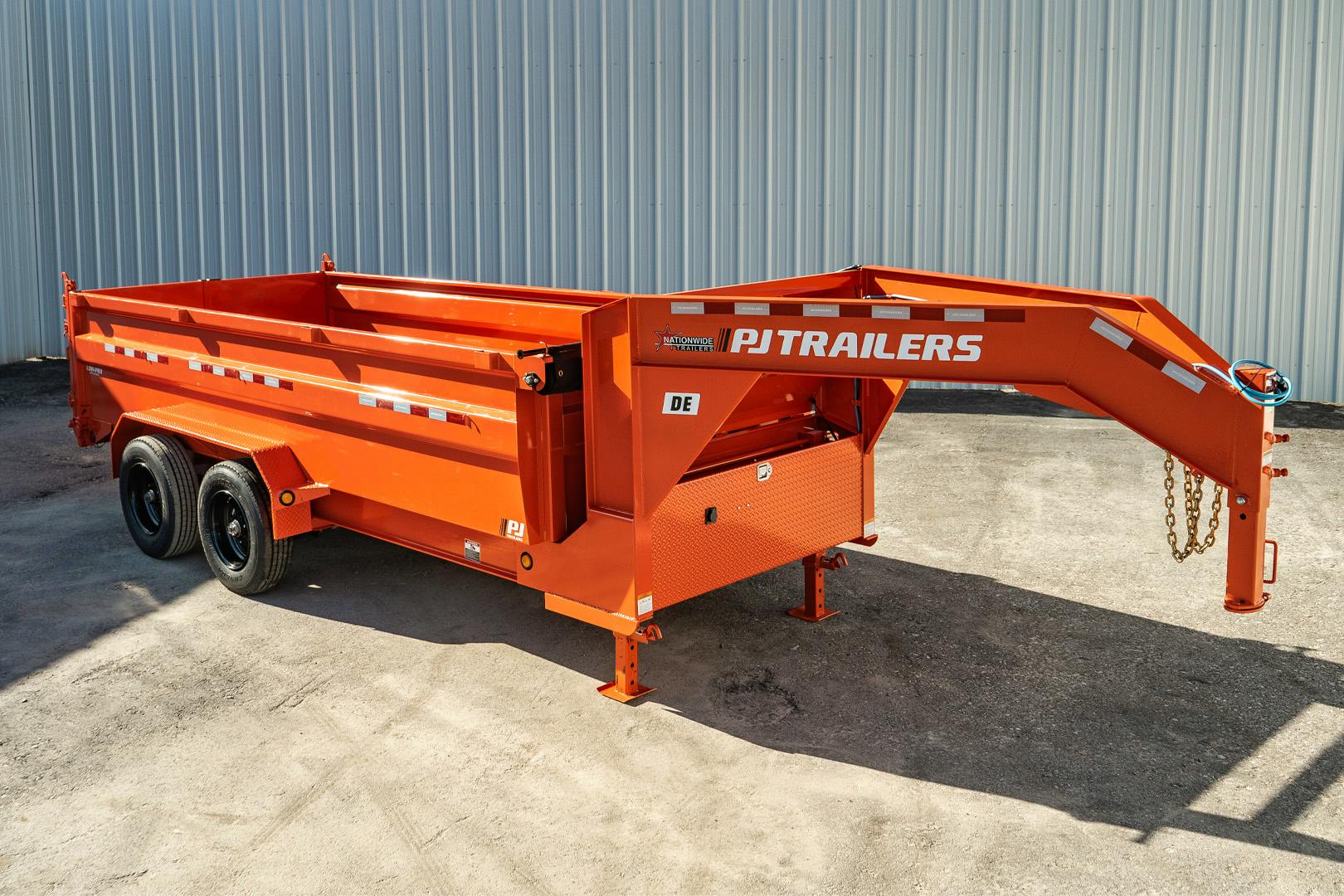 PJ Trailers 16'x83" Gooseneck HD Low Pro Dump Trailer w/ 3' Sides (DE) - Stock #87708 - Image 2 of 32