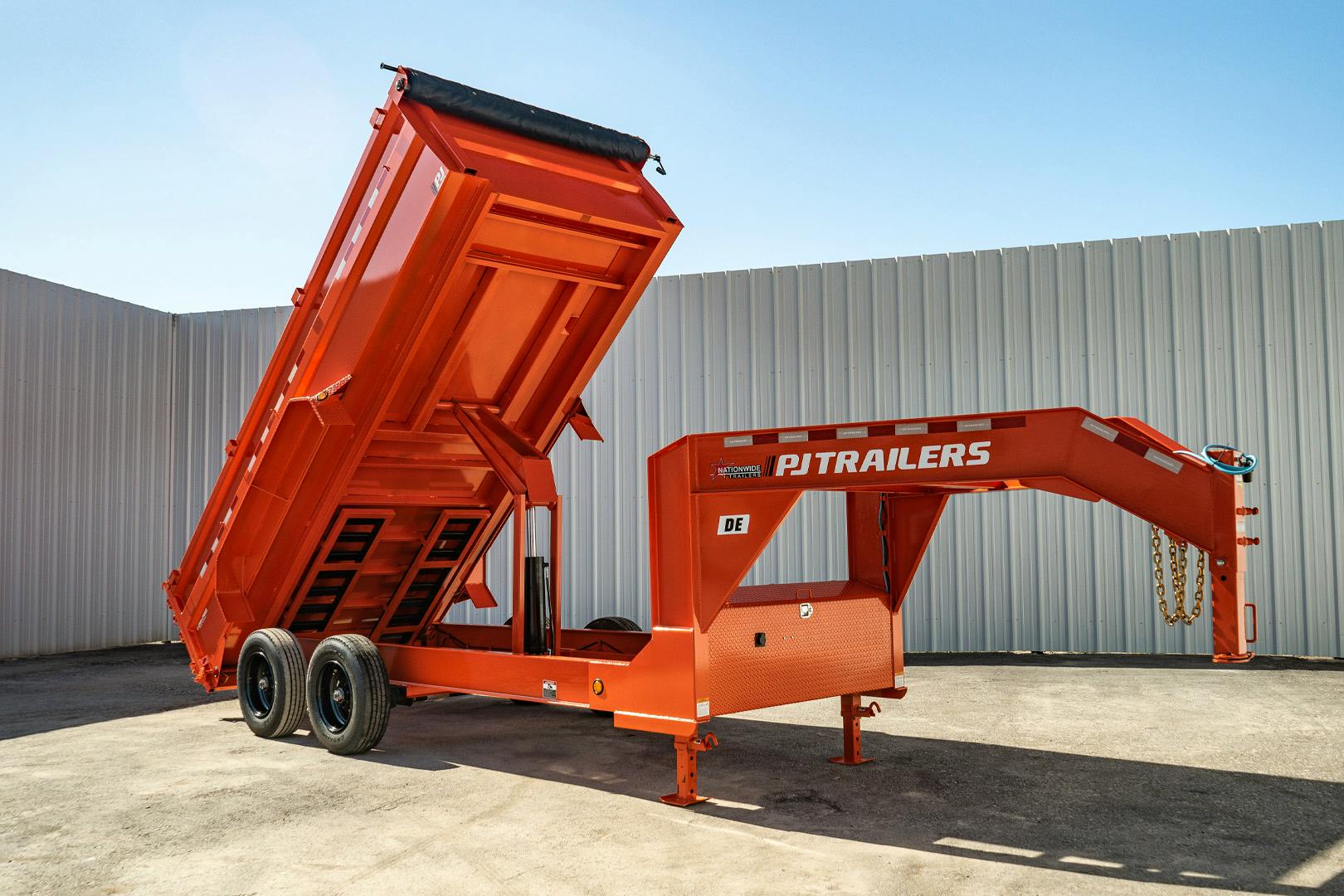 PJ Trailers 16'x83" Gooseneck HD Low Pro Dump Trailer w/ 3' Sides (DE) - Stock #87708 - Image 3 of 32