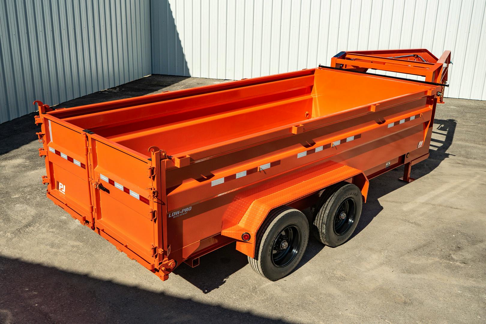 PJ Trailers 16'x83" Gooseneck HD Low Pro Dump Trailer w/ 3' Sides (DE) - Stock #87708 - Image 22 of 32