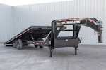 PJ Trailers 26'x102" Gooseneck Deckover Power Tilt Trailer (T8) Stock #87730 - Thumbnail 1