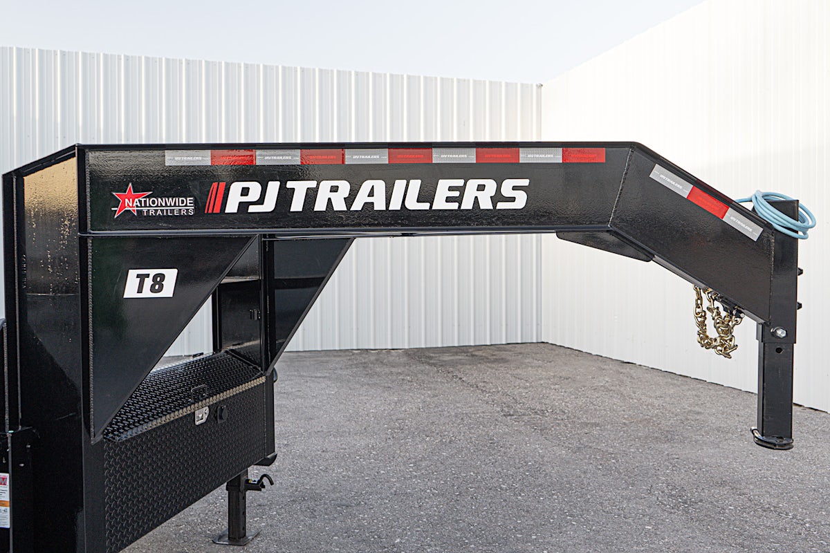 PJ Trailers 26'x102" Gooseneck Deckover Power Tilt Trailer (T8) - Stock #87730 - Image 9 of 23 PJ Trailers 26'x102" Gooseneck Deckover Power Tilt Trailer (T8) - Stock #87730 - Image 9 of 23