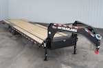 PJ Trailers 32'x102" Gooseneck Low Pro Flatbed Trailer w/ Singles (LS) Stock #87733 - Thumbnail 1