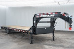 PJ Trailers 32'x102" Gooseneck Low Pro Flatbed Trailer w/ Singles (LS) Stock #87733 - Thumbnail 2