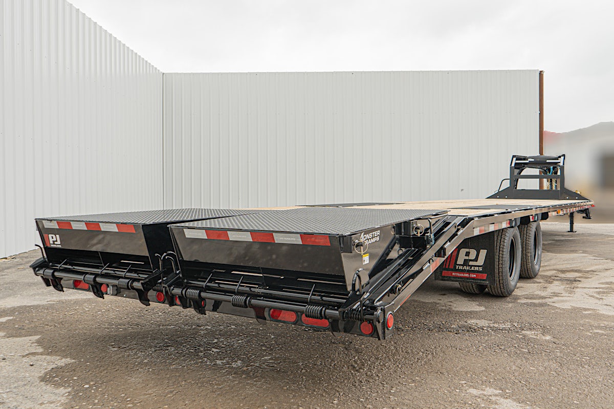 PJ Trailers 40'x102" Gooseneck Low Pro Flatbed Trailer w/ Duals (LD) - Stock #87749 - Image 26 of 28 PJ Trailers 40'x102" Gooseneck Low Pro Flatbed Trailer w/ Duals (LD) - Stock #87749 - Image 26 of 28