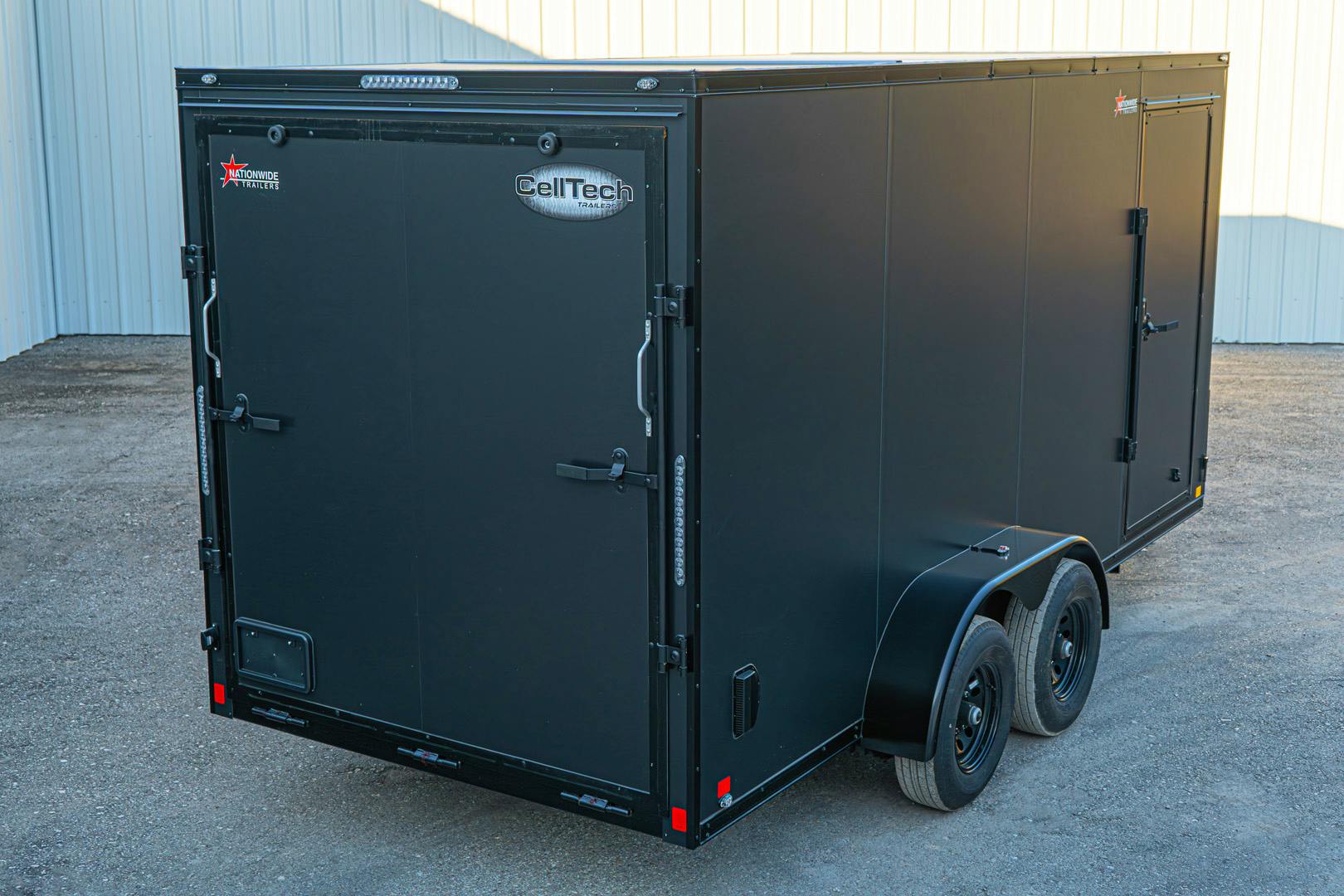 CellTech 7'x16' All-Steel Enclosed Cargo Trailer w/ Rear Ramp Door (C2) - Stock #87750 - Image 8 of 13