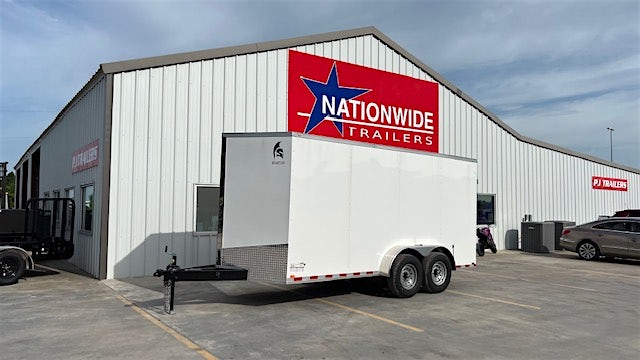 Spartan 7'x16' Enclosed Cargo Trailer w/ Rear Barn Doors (C2) - Stock #87773 - Image 1 of 5 Spartan 7'x16' Enclosed Cargo Trailer w/ Rear Barn Doors (C2) - Stock #87773 - Image 1 of 5
