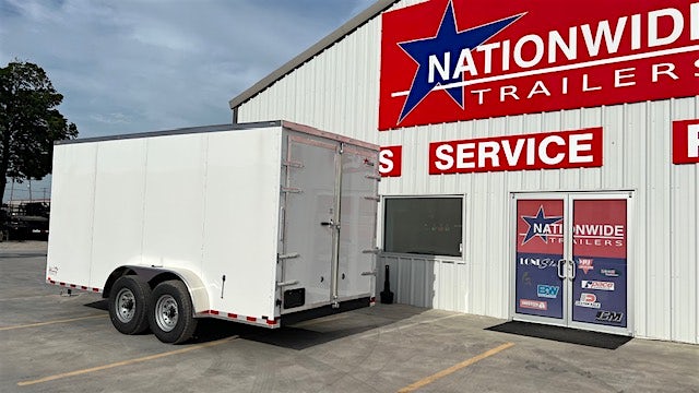 Spartan 7'x16' Enclosed Cargo Trailer w/ Rear Barn Doors (C2) - Stock #87773 - Image 3 of 5 Spartan 7'x16' Enclosed Cargo Trailer w/ Rear Barn Doors (C2) - Stock #87773 - Image 3 of 5