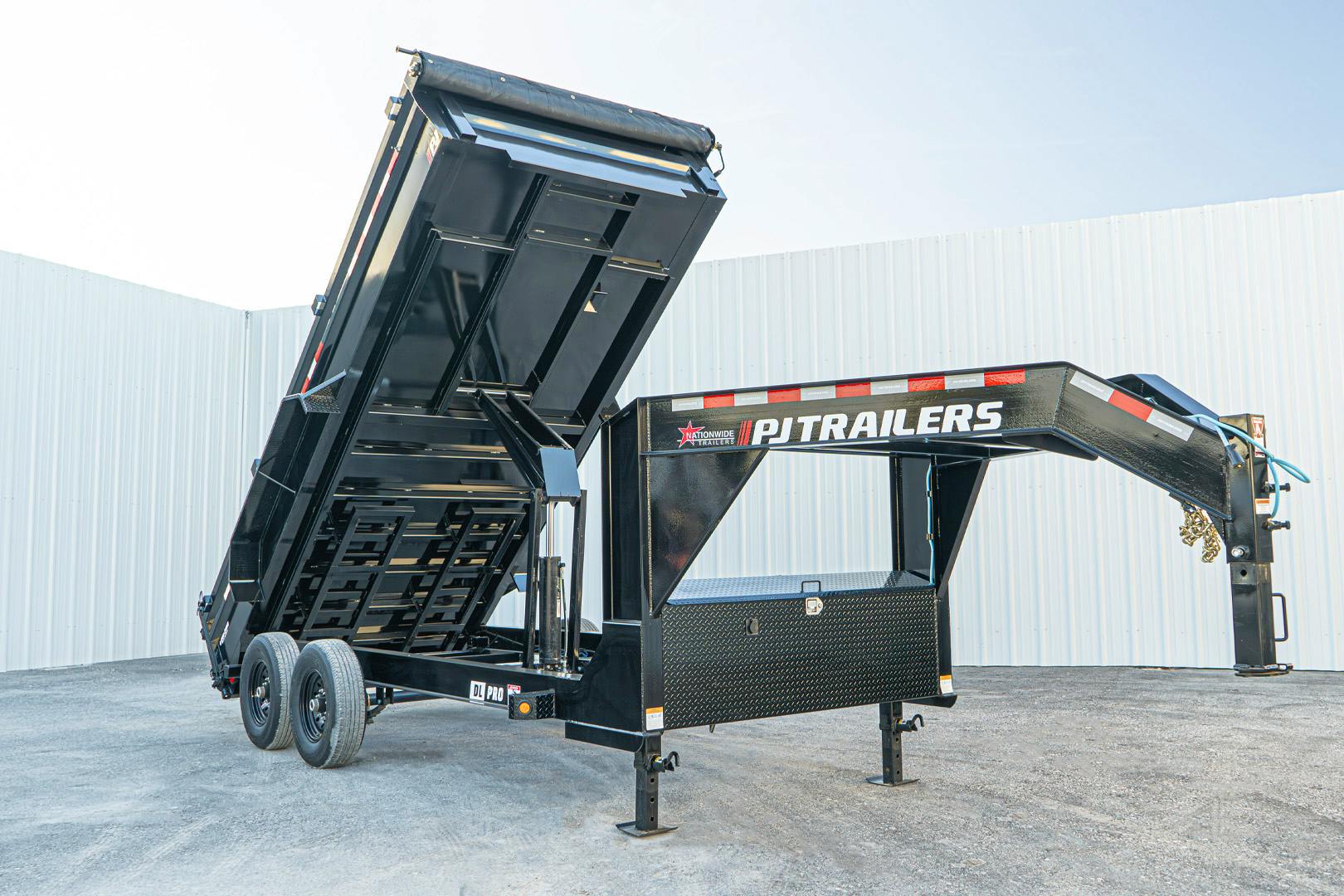 PJ Trailers 16'x83" Gooseneck Low Pro Dump Trailer w/ 2' Sides (DL) - Stock #87777 - Image 3 of 30