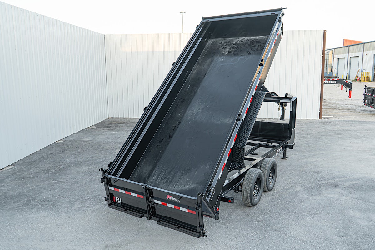 PJ Trailers 16'x83" Gooseneck Low Pro Dump Trailer w/ 2' Sides (DL) - Stock #87777 - Image 26 of 30 PJ Trailers 16'x83" Gooseneck Low Pro Dump Trailer w/ 2' Sides (DL) - Stock #87777 - Image 26 of 30
