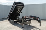 PJ Trailers 16'x83" Gooseneck HD Low Pro Dump Trailer w/ 3' Sides (DE) Stock #87787 - Thumbnail 1