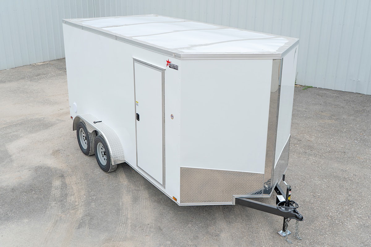 Spartan 7'x14' Enclosed Cargo Trailer w/ Rear Ramp Door (C2) - Stock #87793 - Image 4 of 10 Spartan 7'x14' Enclosed Cargo Trailer w/ Rear Ramp Door (C2) - Stock #87793 - Image 4 of 10