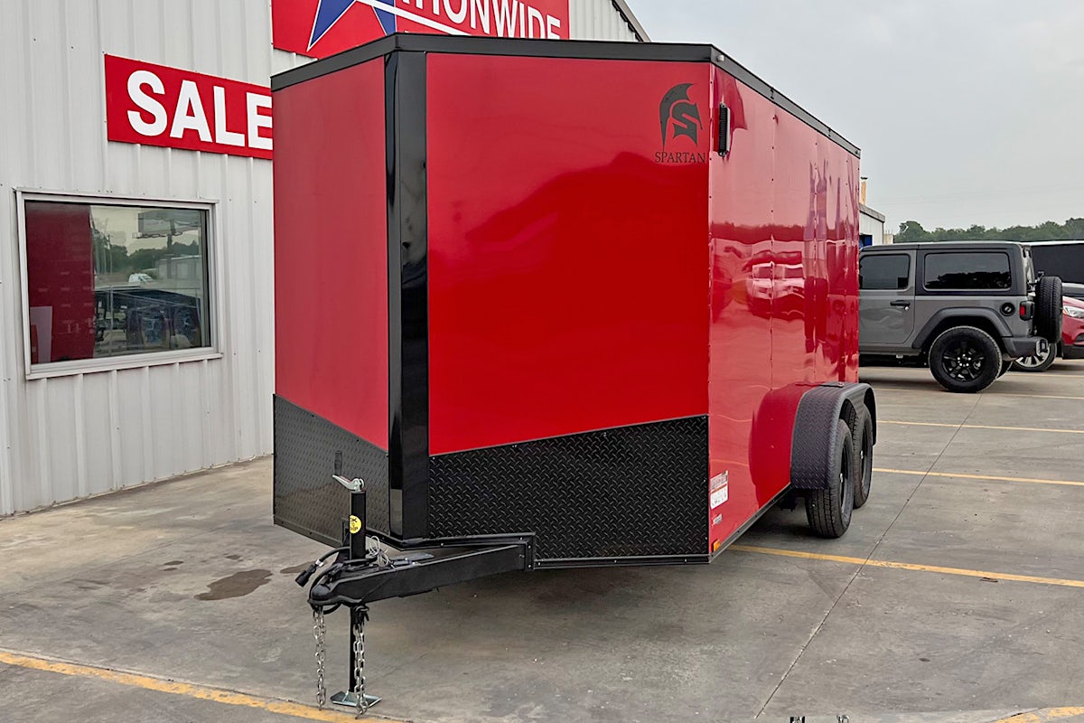 Spartan 7'x14' Enclosed Cargo Trailer w/ Rear Ramp Door (C2) - Stock #87796 - Image 3 of 7 Spartan 7'x14' Enclosed Cargo Trailer w/ Rear Ramp Door (C2) - Stock #87796 - Image 3 of 7