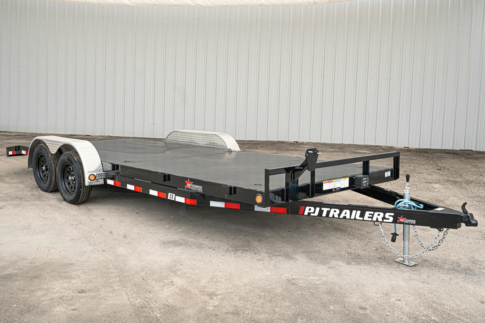 PJ Trailers 20'x83" 5" Channel Car Trailer w/ Steel Deck (C5) - Stock #87798 - Image 2 of 16