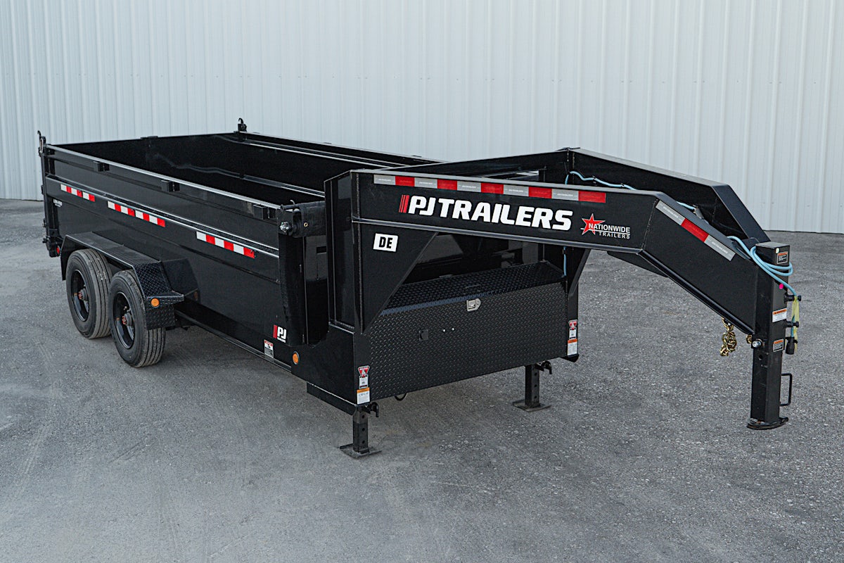 PJ Trailers 16'x83" Gooseneck HD Low Pro Dump Trailer w/ 3' Sides (DE) - Stock #87799 - Image 2 of 32 PJ Trailers 16'x83" Gooseneck HD Low Pro Dump Trailer w/ 3' Sides (DE) - Stock #87799 - Image 2 of 32