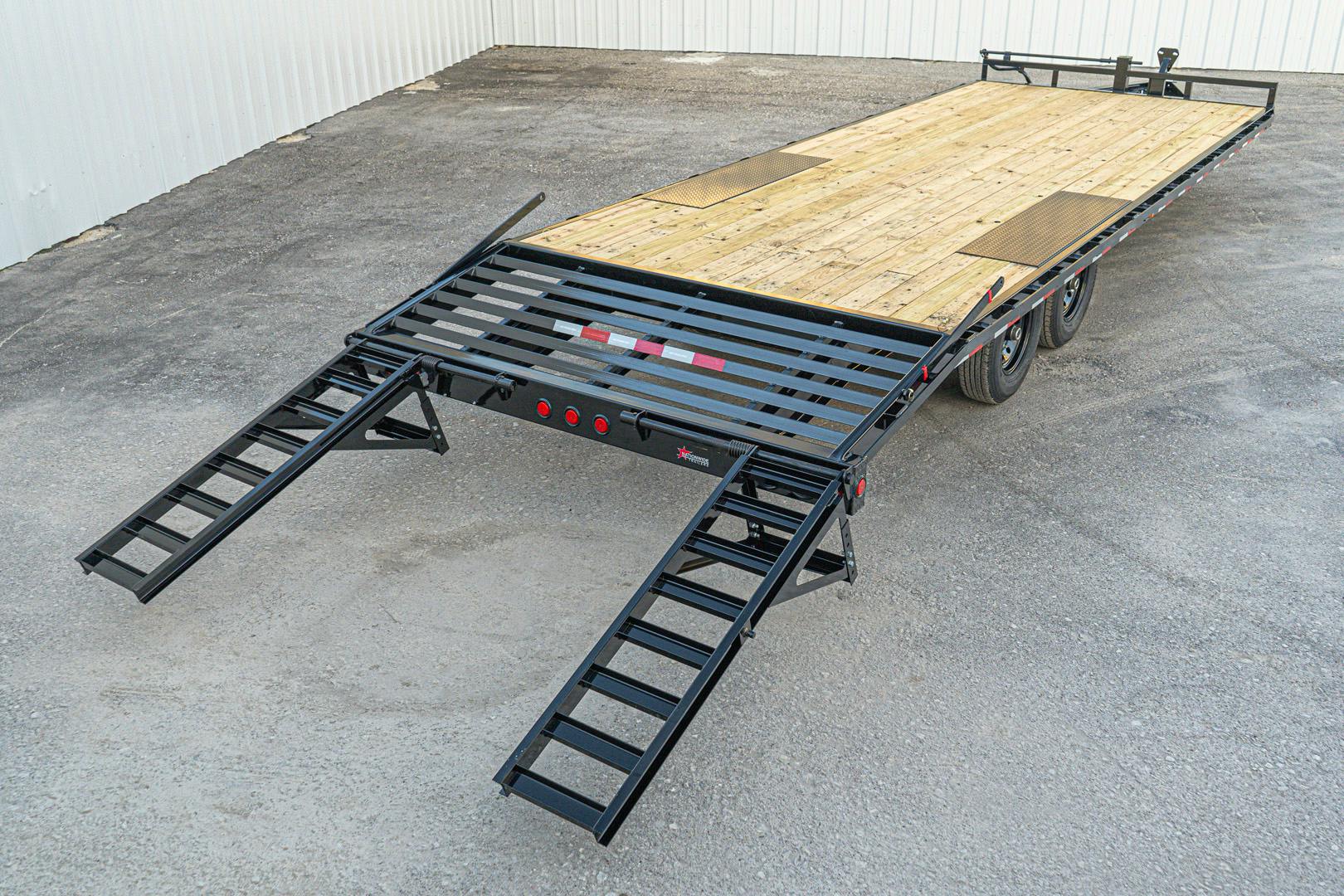 PJ Trailers 24'x102" 8" I-Beam Deckover Flatbed Trailer (F8) - Stock #87809 - Image 11 of 13