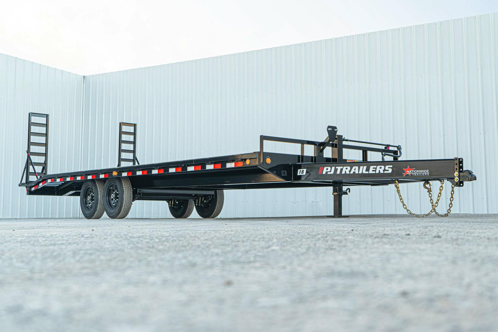 PJ Trailers 24'x102" 8" I-Beam Deckover Flatbed Trailer (F8) - Stock #87809 - Image 3 of 13