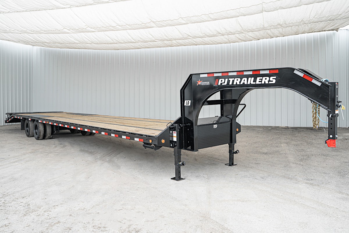 PJ Trailers 40'x102" Gooseneck Low Pro Flatbed Trailer w/ Duals (LD) - Stock #87810 - Image 2 of 19 PJ Trailers 40'x102" Gooseneck Low Pro Flatbed Trailer w/ Duals (LD) - Stock #87810 - Image 2 of 19