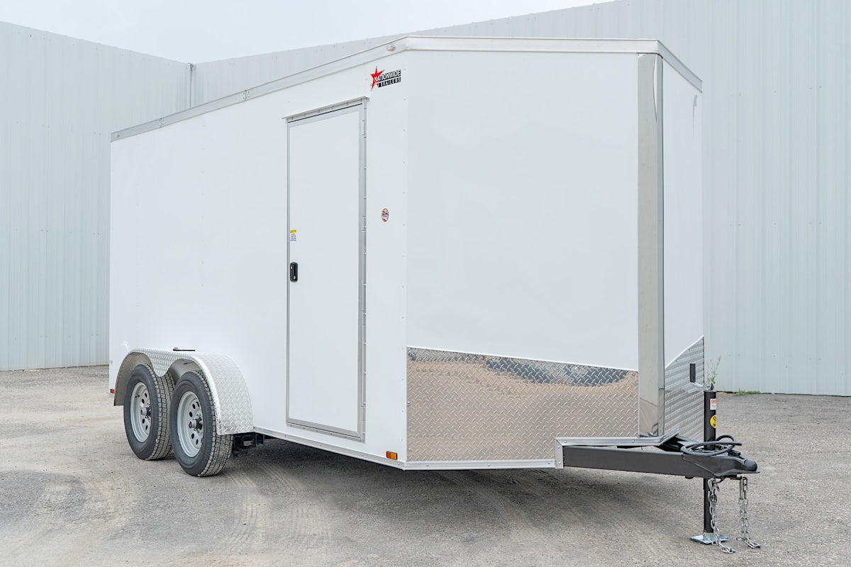 Spartan 7'x14' Enclosed Cargo Trailer w/ Rear Barn Doors (C2) - Stock #87820 - Image 2 of 12 Spartan 7'x14' Enclosed Cargo Trailer w/ Rear Barn Doors (C2) - Stock #87820 - Image 2 of 12