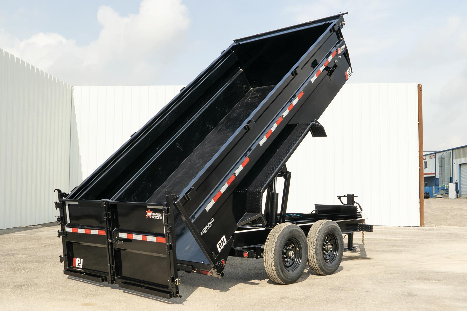 PJ Trailers 14'x83" Low Pro High Side Dump Trailer w/ 3' Sides (DM) - Stock #87847 - Image 1 of 25