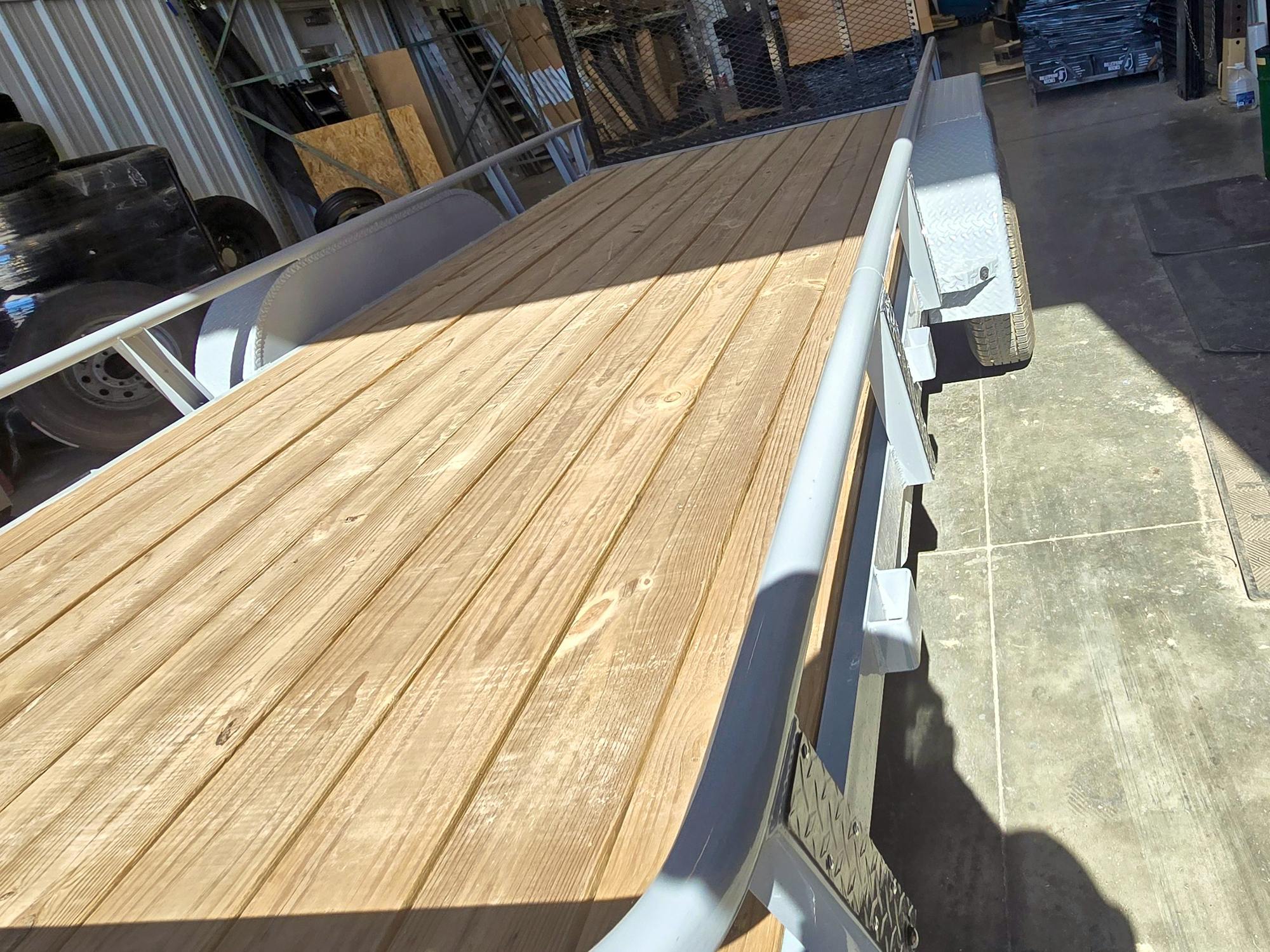 RawMaxx 16'x77" Tandem Axle Utility Trailer w/ 4ft Ramp Gate (UTX) - Stock #87860 - Image 5 of 5