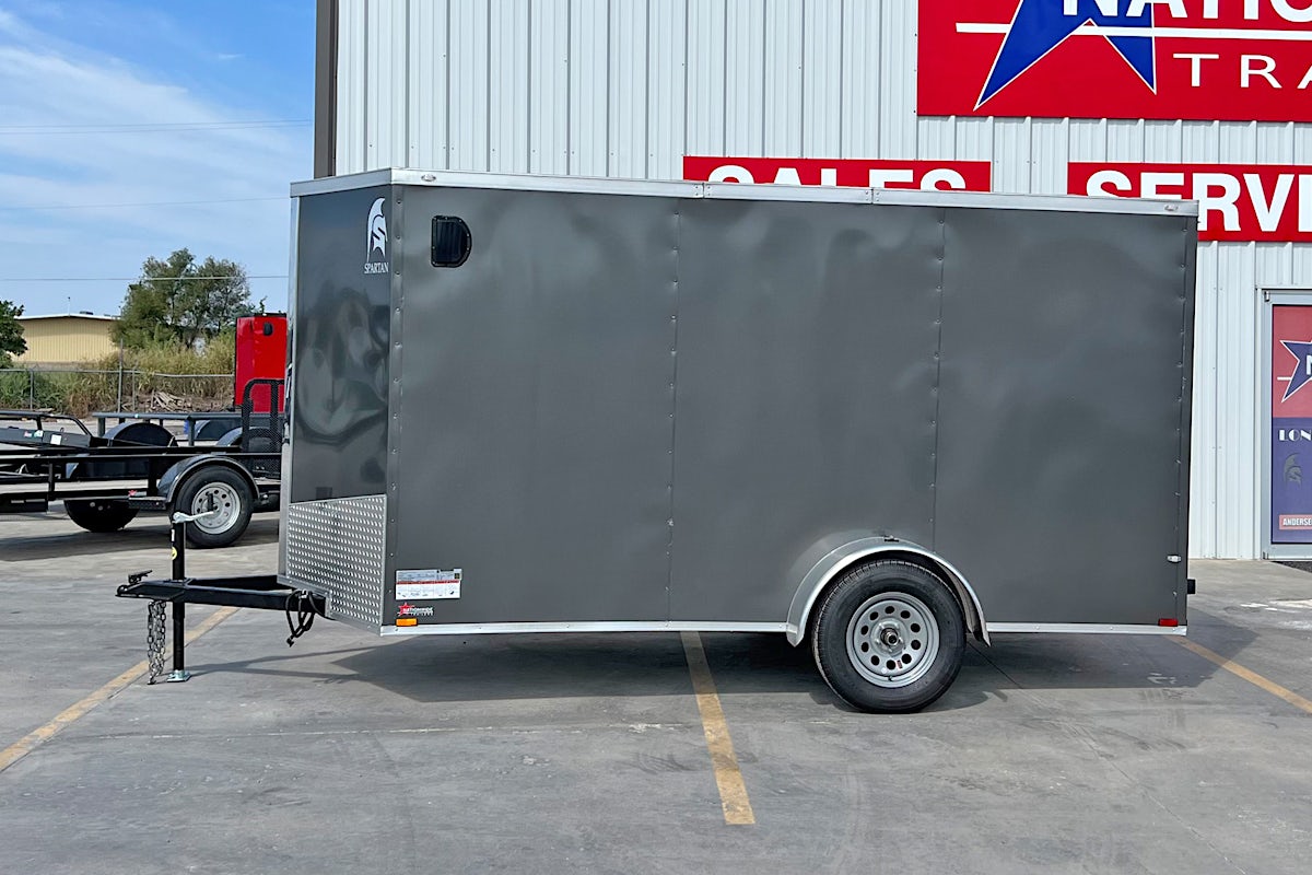 Spartan 6'x12' Enclosed Cargo Trailer w/ Rear Ramp Door (C2) - Stock #87869 - Image 2 of 6 Spartan 6'x12' Enclosed Cargo Trailer w/ Rear Ramp Door (C2) - Stock #87869 - Image 2 of 6
