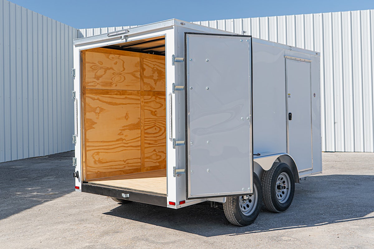 Spartan 6'x12' Enclosed Cargo Trailer w/ Rear Barn Doors (C2) - Stock #87870 - Image 9 of 9 Spartan 6'x12' Enclosed Cargo Trailer w/ Rear Barn Doors (C2) - Stock #87870 - Image 9 of 9