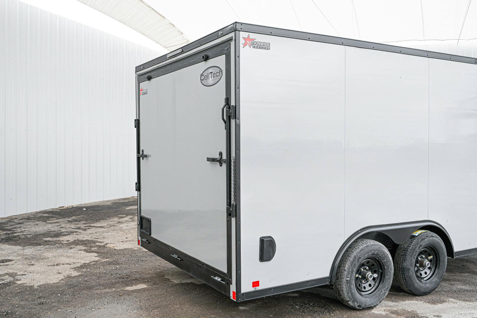 CellTech 7'x16' All-Steel Enclosed Cargo Trailer w/ Rear Ramp Door (C2) - Stock #87875 - Image 10 of 27