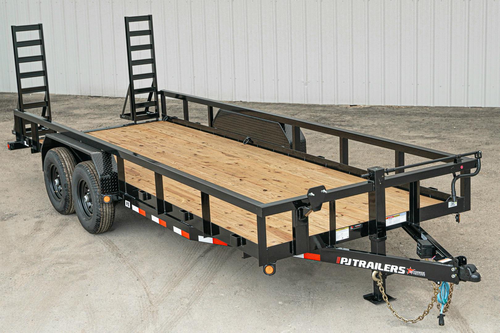PJ Trailers 20'x83" Angle Pipetop Equipment Trailer (P8) - Stock #87877 - Image 1 of 15
