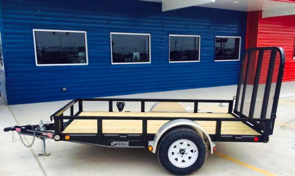 PJ Trailers 10'x60" Single Axle 4" Channel Utility Trailer (U6) - Stock #87878 - Image 1 of 7