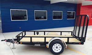 PJ Trailers 10'x60" Single Axle 4" Channel Utility Trailer (U6)
