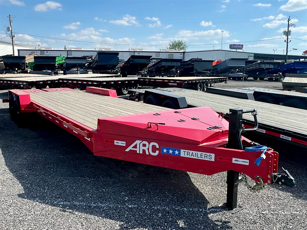 ARC Trailers 24'x83" 14K HD Equipment Hauler w/ 4' Dovetail & Bigfoot Ramps (BEQ) - Stock #87887 - Image 1 of 4 ARC Trailers 24'x83" 14K HD Equipment Hauler w/ 4' Dovetail & Bigfoot Ramps (BEQ) - Stock #87887 - Image 1 of 4