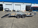 RawMaxx 16'x77" Tandem Axle Utility Trailer w/ 4ft Ramp Gate (UTX) Stock #87914 - Thumbnail 1
