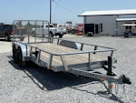 RawMaxx 16'x77" Tandem Axle Utility Trailer w/ 4ft Ramp Gate (UTX) Stock #87916 - Thumbnail 1