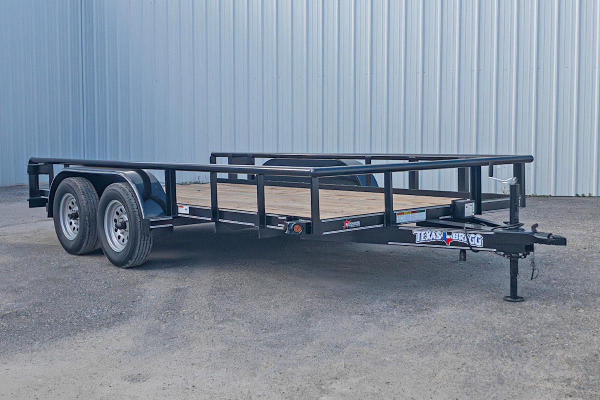 Texas Bragg 14'x83" Utility Trailer w/ Slide-In Ramps (U2) - Stock #87923 - Image 2 of 7 Texas Bragg 14'x83" Utility Trailer w/ Slide-In Ramps (U2) - Stock #87923 - Image 2 of 7