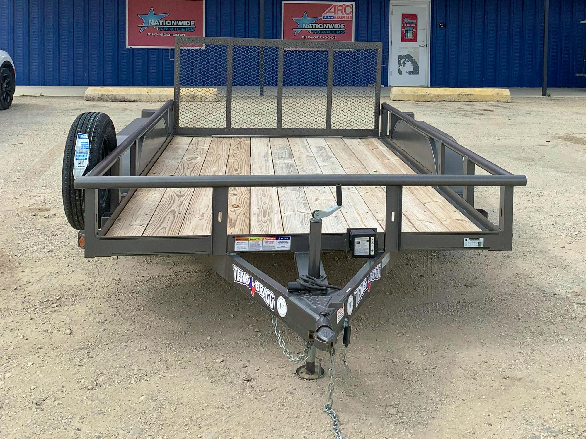 Texas Bragg 12'x83" Utility Trailer w/ 3' Gate (U2) - Stock #87924 - Image 2 of 3