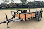 Texas Bragg 8'x60" Utility Trailer w/ 4' Gate (U1) Stock #87929 - Thumbnail 1