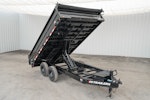 PJ Trailers 14'x96" Deckover Dump Trailer w/ 19" Fold-down Sides (D8) Stock #87937 - Thumbnail 2