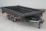 PJ Trailers 14'x96" Deckover Dump Trailer w/ 19" Fold-down Sides (D8) Stock #87937 - Thumbnail 1